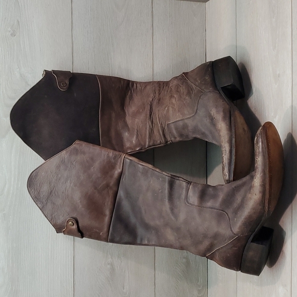 Freebird by Steven Womens Stable Leather Riding Tall Boots Boho Moto sz 10 - Picture 12 of 16